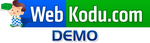 Webkodu Demo Sayfası, Webkodu Demo